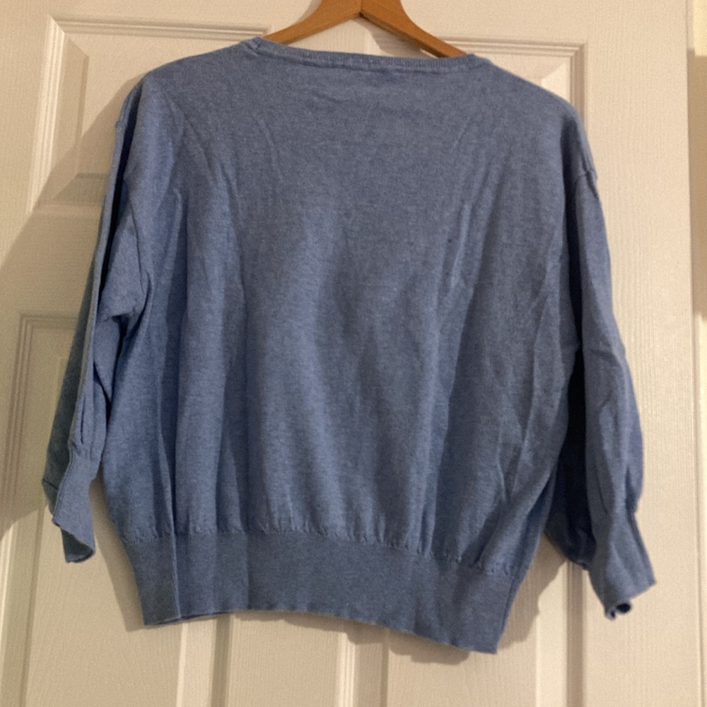 Gerard Darel Leonie “ Amore” Sweater Size‎ 2 Blue - Picture 5 of 7